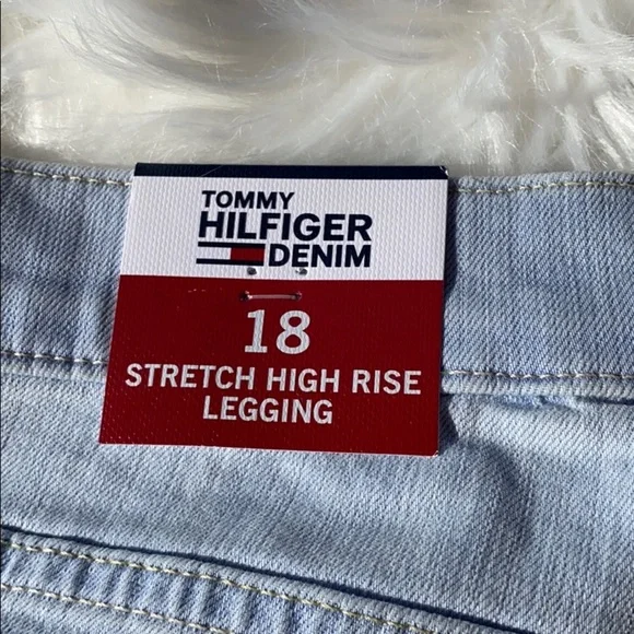 Plus Size Tommy Hilfiger Stretchy High Rise Jeans - Picture 10 of 16